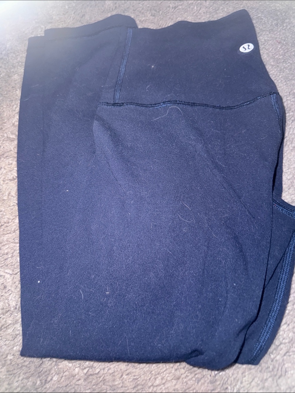 lululemon athletica Navy Leggings with Logo
